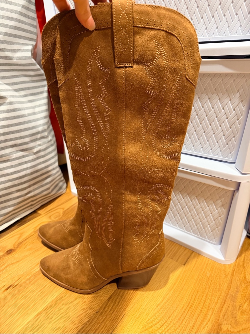 Brown Western Knee-High Boots